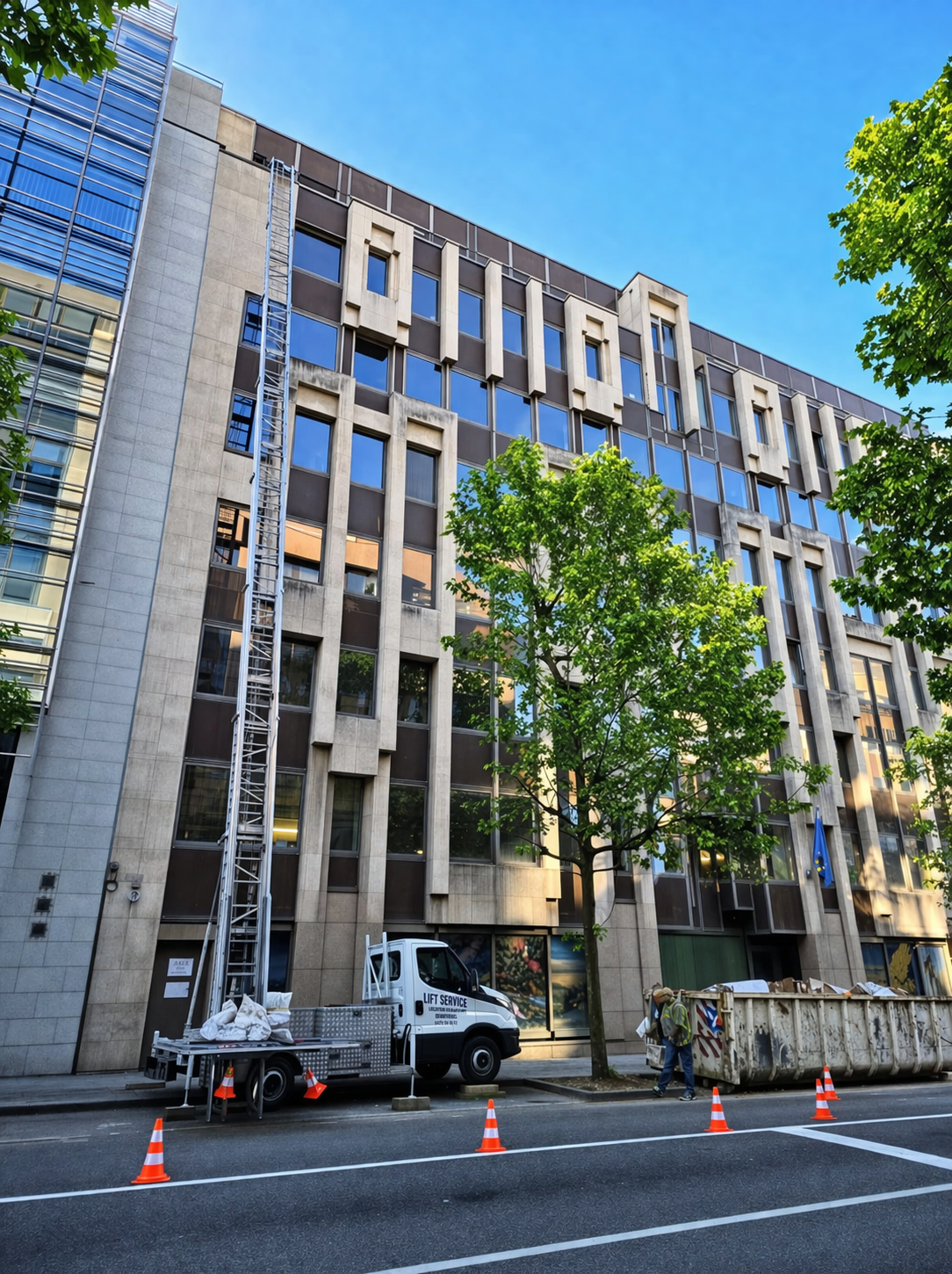 Lift service en action